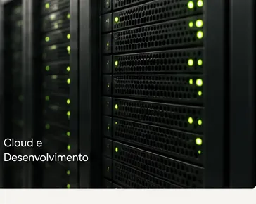 Servidores em rack, representando infraestrutura empresarial
